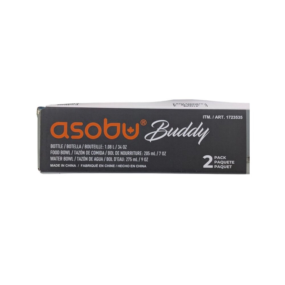 Asobu Buddy Vacuum Insulated Reusabl Bottle Pet Bowl Set 2-Pack Portable Outdoor - Picture 5 of 8